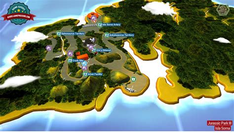 Introduction and map | Jurassic Park III - secrets in free roam - LEGO ...