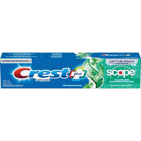 Crest Complete Whitening Plus Scope Minty Fresh Toothpaste 120 Ml - CTC Health