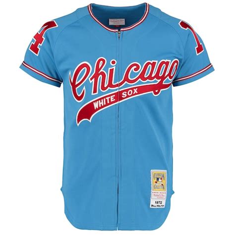 Men's Chicago 1972 White Sox Bill Melton Mitchell & Ness Blue Authentic Throwback Jersey ...