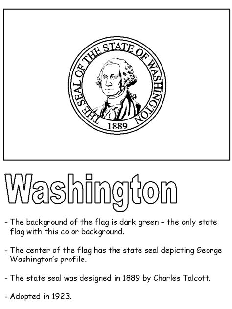 washington state seal coloring page - Clip Art Library