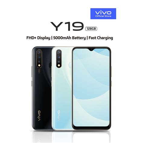 Vivo Y19 4GB+128GB 5000mAh 16MP/16MP+8MP+2MP Rear Camera 6.53inch FHD Fast Charging Smart Phone ...