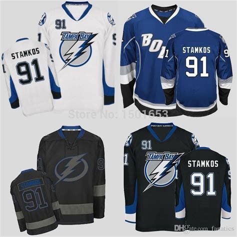 2017 2016 Tampa Bay Lightning Hockey Jerseys #91 Authentic Steven ...