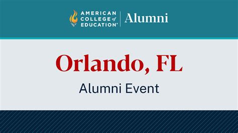 Orlando Florida Alumni Night | ACE Events