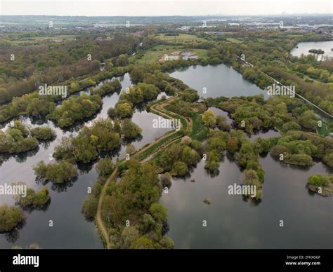 Lakes at Lee Valley Park, River Lee Country Park Stock Photo - Alamy