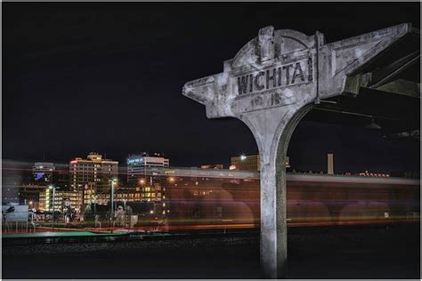 Nighttime Cityscape view from Union Station - Wichita, KS . . . . . #wichita #wichitaks #kansas ...