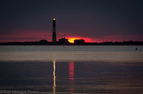 Photos: Amazing Sunrise behind Fire Island Lighthouse 1-29-17 - Fire Island and Beyond