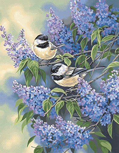 Dimensions Needlecrafts Paintworks Paint Number Chickadees Lilacs Kit