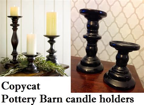 Lindsey Edits: Copycat Pottery Barn Candle Holders: My First Flea Market Flip!