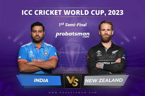 IND vs NZ Dream11 Prediction For 1st Semi-Final of 2023 ODI World Cup ...