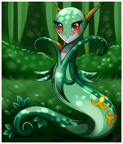 Pokemon- Serperior by Sweetochii on DeviantArt