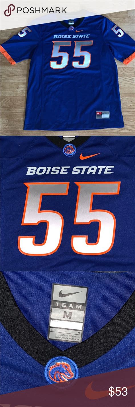 Nike Boise state men’s medium football jersey | Football jerseys, Boise state, Nike shirts