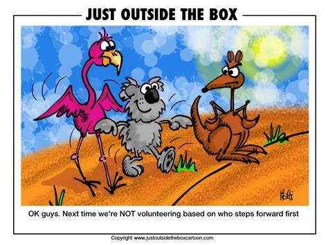 One step forward, two steps back - Just Outside the Box Cartoon