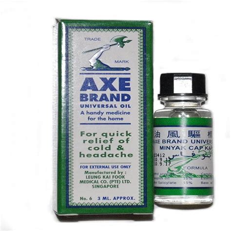 AXE BRAND UNIVERSAL OIL | 3ml | Quick Relief of cold & Headache