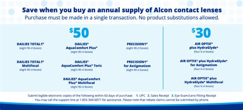 Alcon Rebate Online - Save On Contacts | Contacts Compare