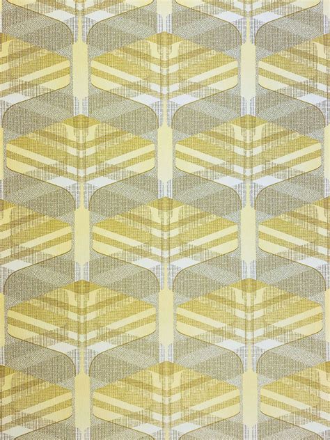 Vintage Wallpapers - Online Shop | Vintage Geometric Wallpaper Yellow…