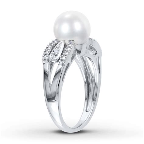 Pearl Wedding Rings With Diamonds