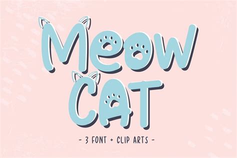 18 Cute Cat Fonts for Feline Lovers 😸 | Design Inspiration