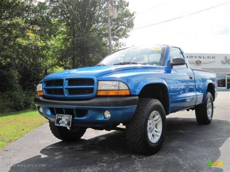 2001 Intense Blue Pearl Dodge Dakota Sport Regular Cab 4x4 #19282313 ...