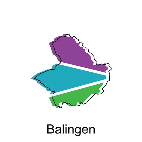 vector map of Balingen modern outline, High detailed vector illustration vector Design Template ...