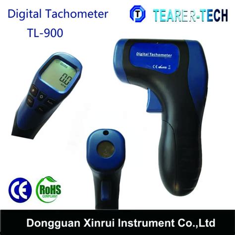 High Accuracy Portable Digital Laser Tachometer 2.5-99999rpm Digital Speedometer Tachometer ...