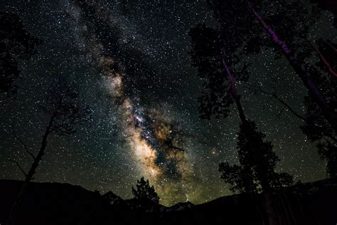 Milky Way Galaxy At Night