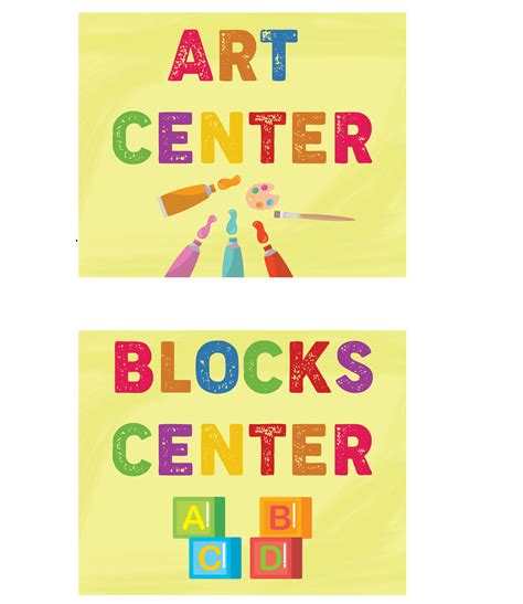 Image Result For Preschool Center Labels Printable Pr - vrogue.co