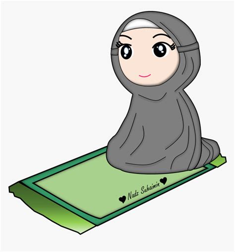 Anak Gambar Sedang Sholat Kartun, HD Png Download is free transparent ...