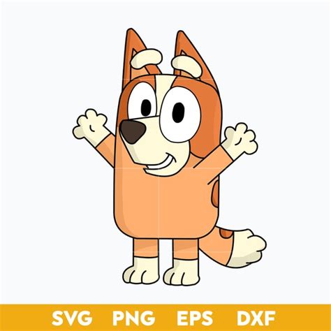 Bingo Bluey Dog SVG, Bluey SVG, Cartoon SVG PNG DXF EPS File - Inspire Uplift