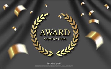 Award nomination background with ribbons and grey curtain 1215288 Vector Art at Vecteezy