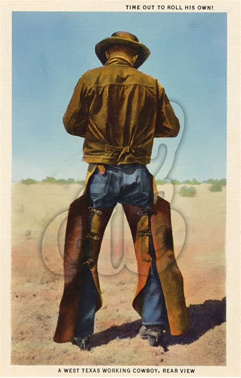 Texas Cowboy Postcard • Amy Barickman Vintage Made Modern