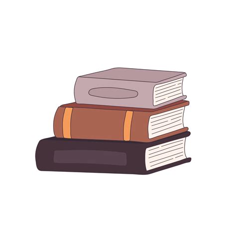 Stack of books vector doodle illustration. Pile of books for school library or bookstore 4782233 ...