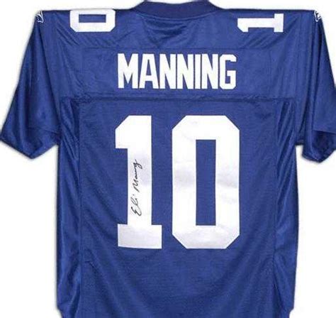 Eli Manning autographed Jersey (New York Giants) (Large size Jersey)