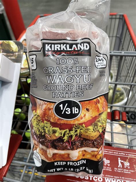 Kirkland Signature 100% Grass-Fed WAGYU Beef patties! : r/Costco