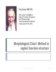 7 Morphological Chart - Fritz Zwicky 1989-1974 Photo source: T. ritchey ...