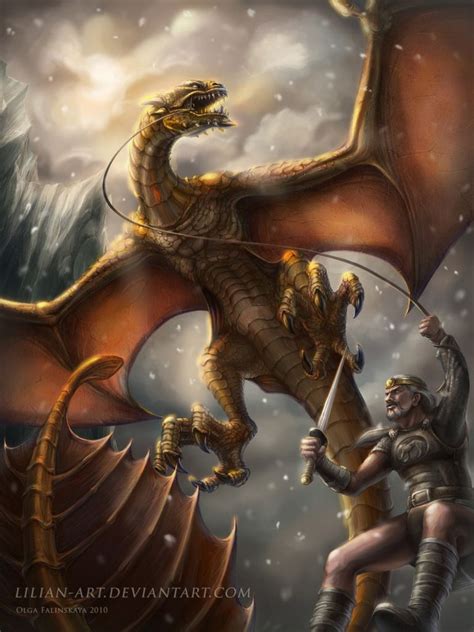 Beowulf by Lilian-art on DeviantArt | Beowulf, Fantasy dragon, Dragon images