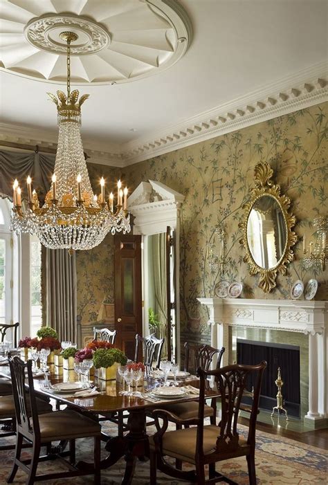 46 Stylish Victorian Dining Room Ideas - Trendehouse | Dining room victorian, Elegant dining ...