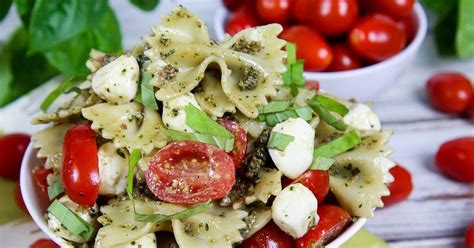 Bow Tie Pasta Salad with Pesto Recipes | Yummly