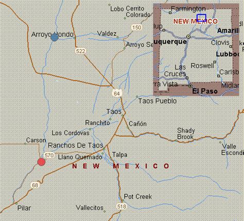 Map Of Taos New Mexico - Maping Resources