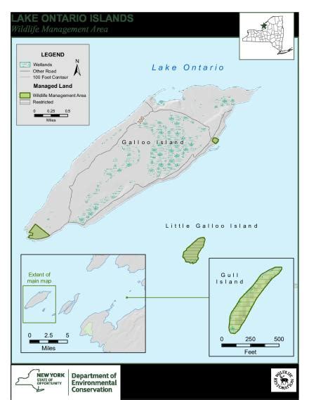 Lake Ontario Islands Wildlife Management Area Map - NYSDEC