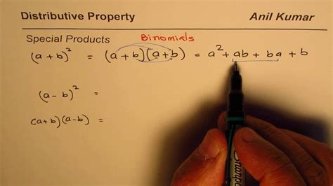 Special Binomial Products Formula Derivation - YouTube