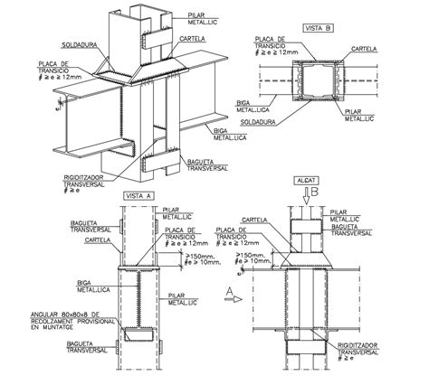 Composite Column Design CAD File - Cadbull