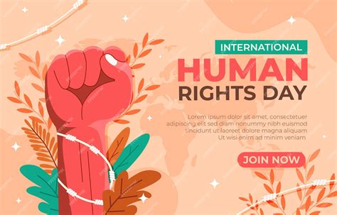 Premium Vector | Human rights day poster