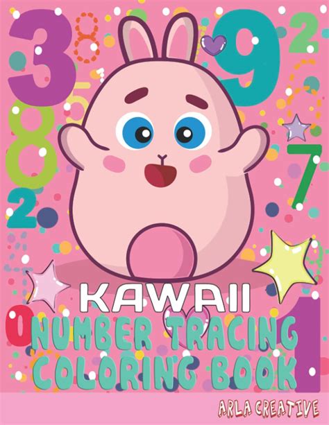 Buy Kawaii Number Tracing Coloring Book: Kawaii Number Tracing Coloring ...