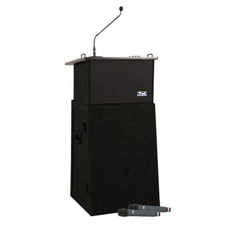 Speaker Lectern w/ Wireless Mic – Art Pancake Party & Wedding Rental