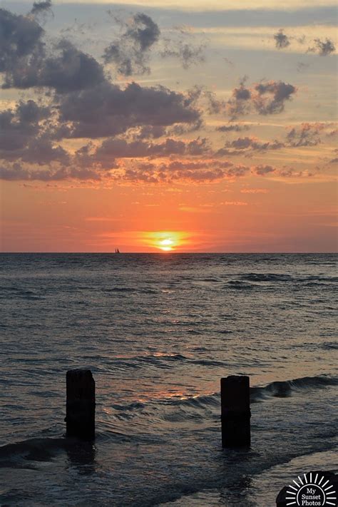 Sunset at Clearwater Beach Florida at 8:18 PM