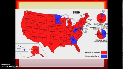 Ronald Reagan Vs Jimmy Carter Election Map