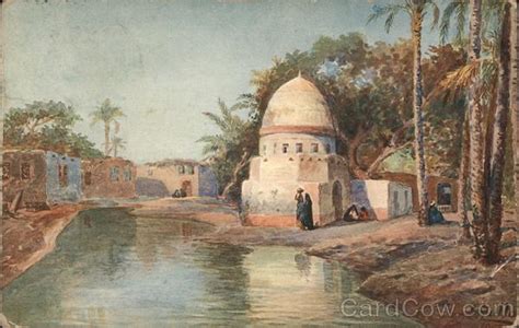 Scene along River Cairo, Egypt Postcard