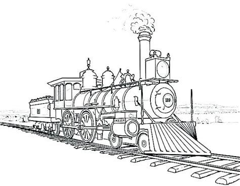 Locomotive Train Coloring Pages - TyroneteFleming