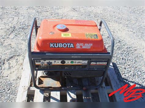 Kubota Generator AV6500 - Musser Bros Inc