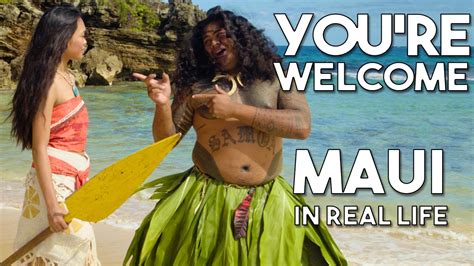 Maui's You're Welcome from Disney's Moana/Vaiana | Official WWL "In Real Life" music video - YouTube